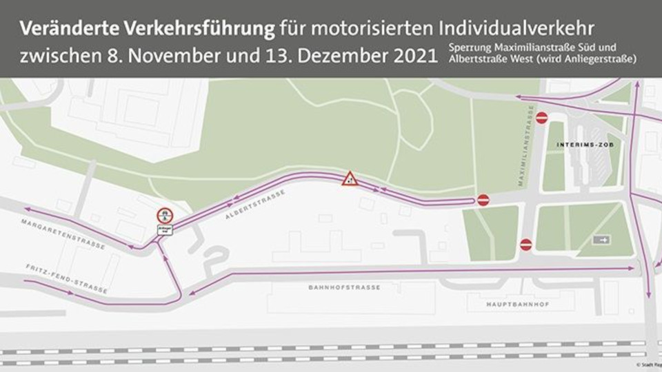 Ab 8. November neue Verkehrsführung