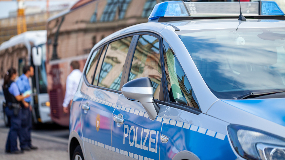 Nahaufnahme Polizeiwagen