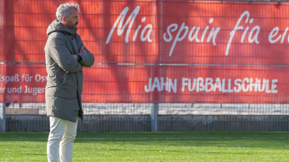 Roger Stilz am Trainingsgelände des Jahn