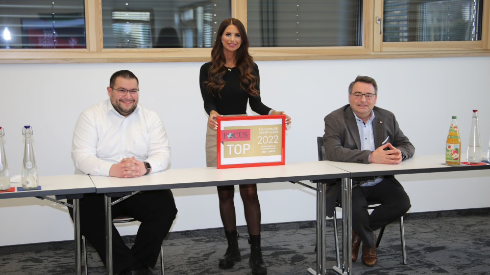 Johanniter Vorstand mit Focus Auszeichnung