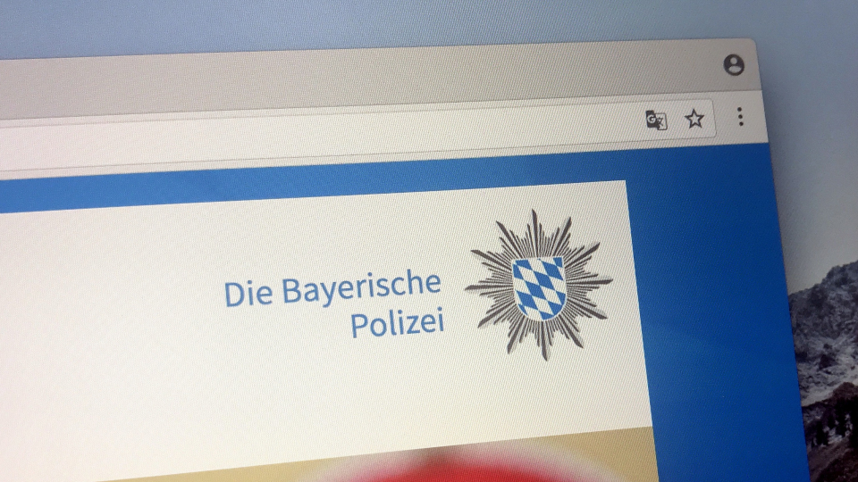 Website der Bayerischen Polizei