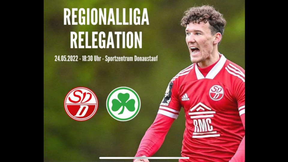 Ankündigungsbild zum Relegationsspiel