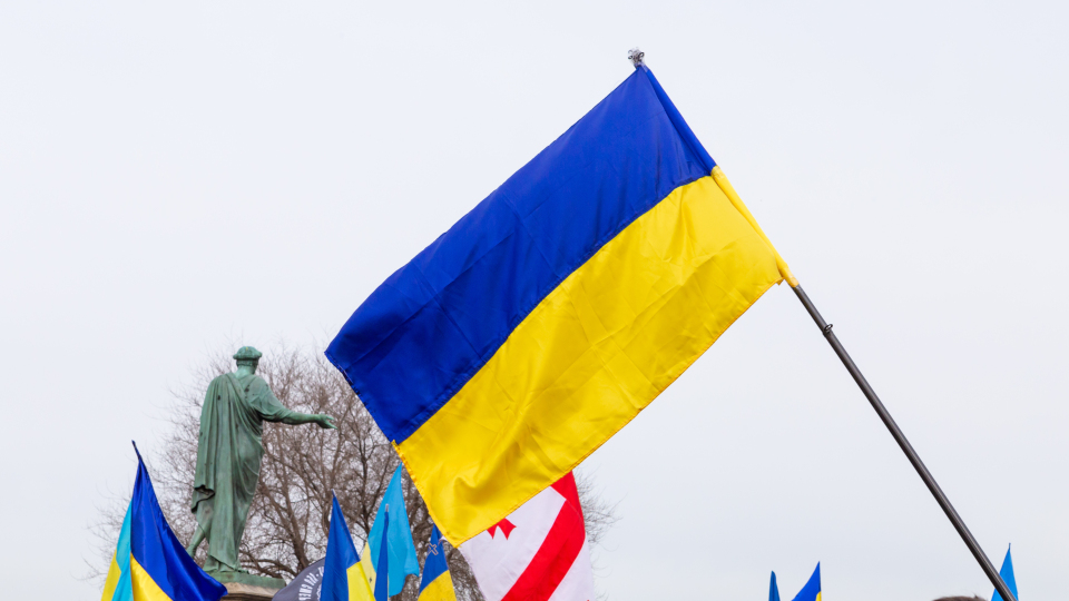 Landesflagge der Ukraine