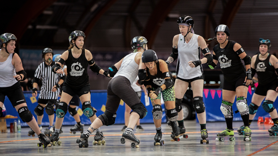 Das Rolling Rat Pack im Einsatz beim Derby