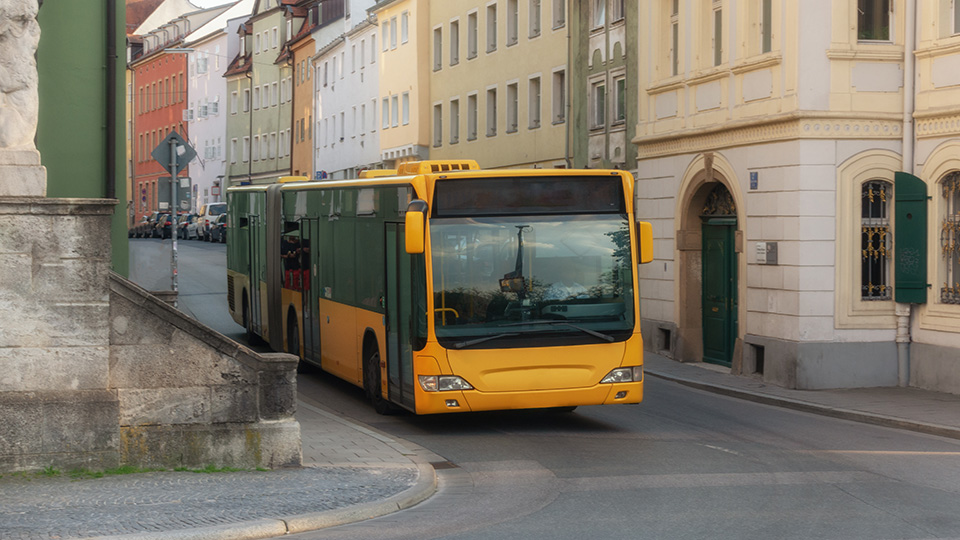 RVV-Bus in der Innenstadt