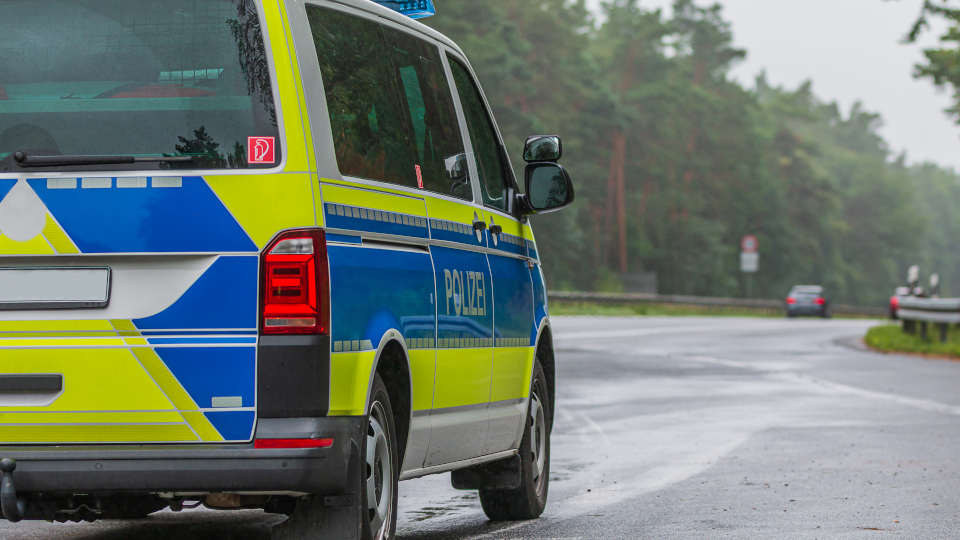 Polizeiwagen im Einsatz 