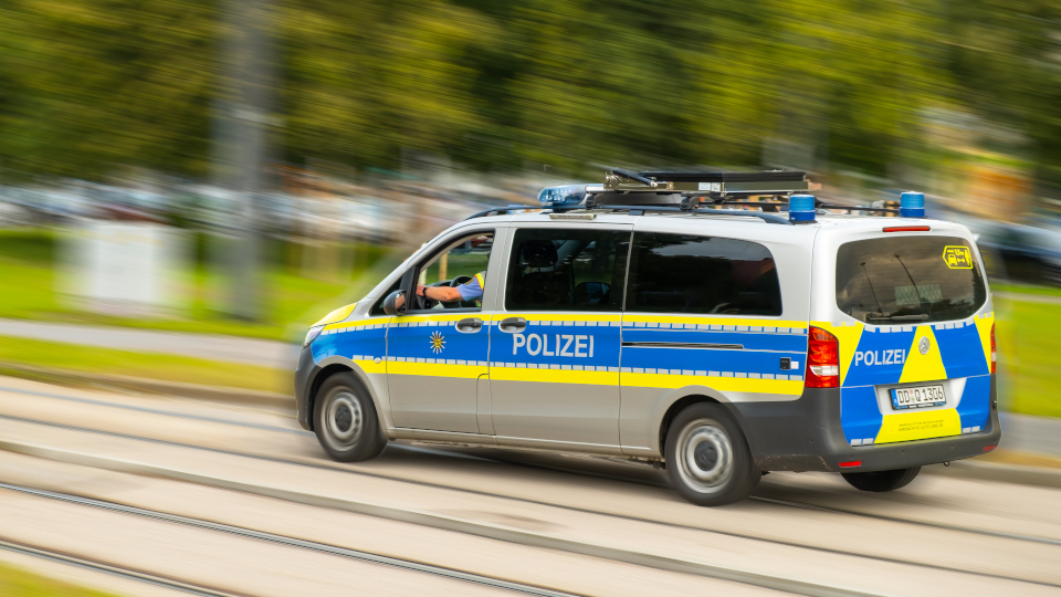 Polizeiwagen im Einsatz 