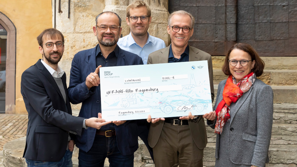 Ukrainekrieg: „BMW Group Werk Regensburg“ spendet EUR 10.000,-