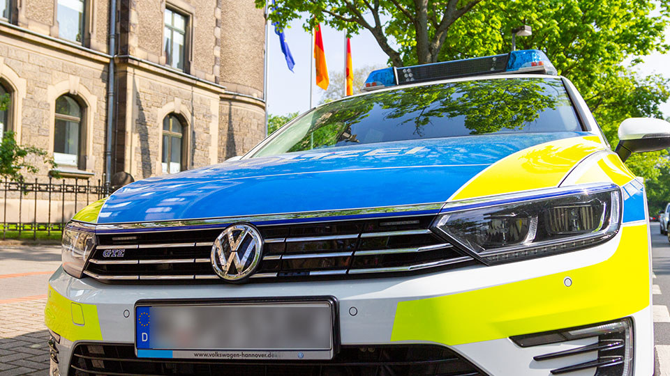 Streifenwagen der Polizei