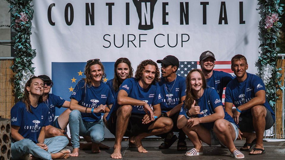 Team für den Continental Surf Cup an der citywave in Regensburg