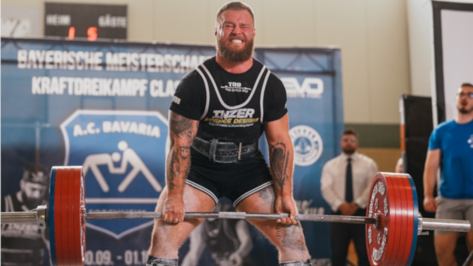 Marco Fuchs auf der Kraftdreikampf Meisterschaft