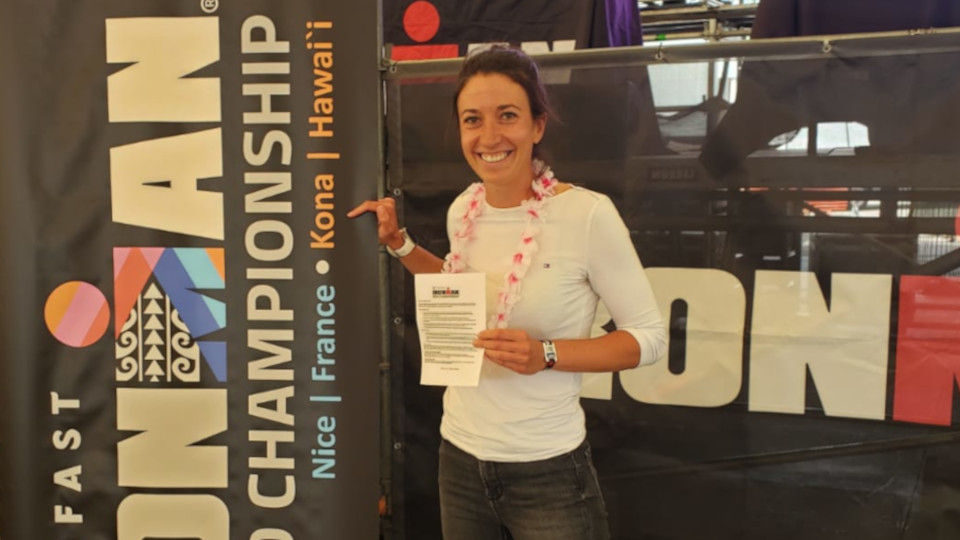 Nadine Scherübl beim Iron Man in Hawaii