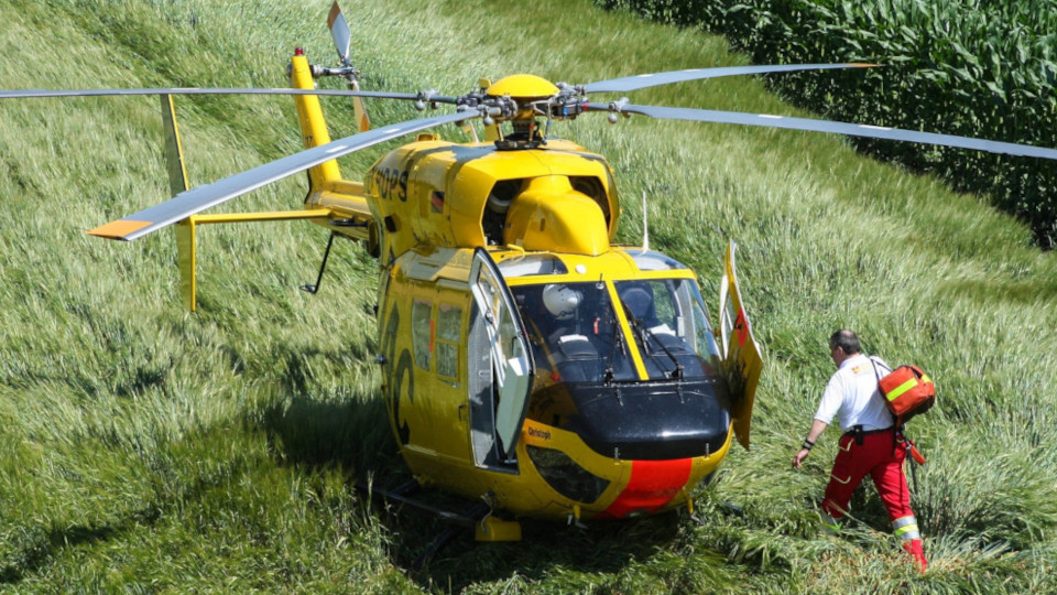 Ein Rettungshubschrauber