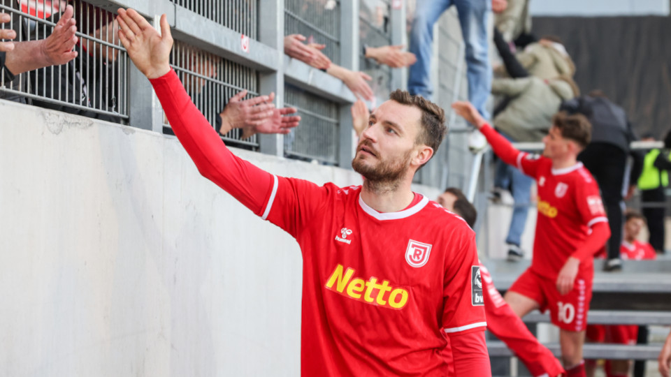 Ein Spieler des SSV Jahn Regensburg