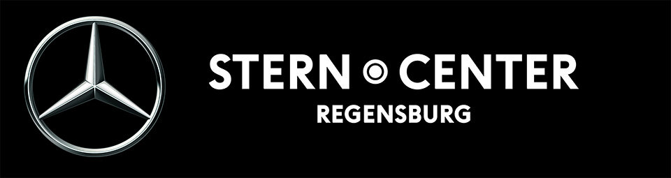 Stern Center Logo auf Schwarz MIT STERN