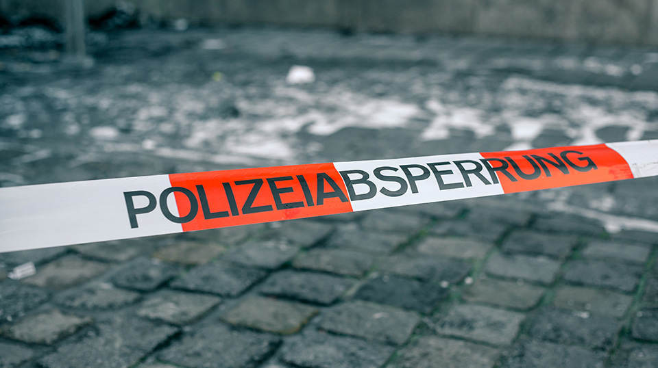Polizei Absperrung
