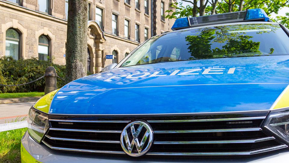 Streifenwagen der Polizei