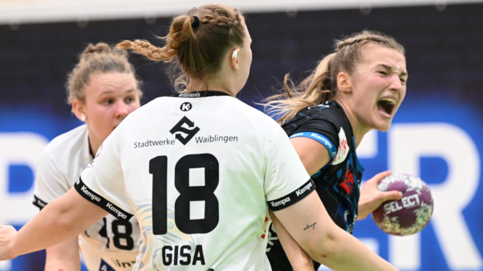 Theresa Lettl der Bunkerladies im Spiel gegen Waiblingen