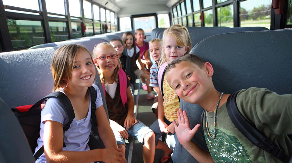 Schüler im Bus
