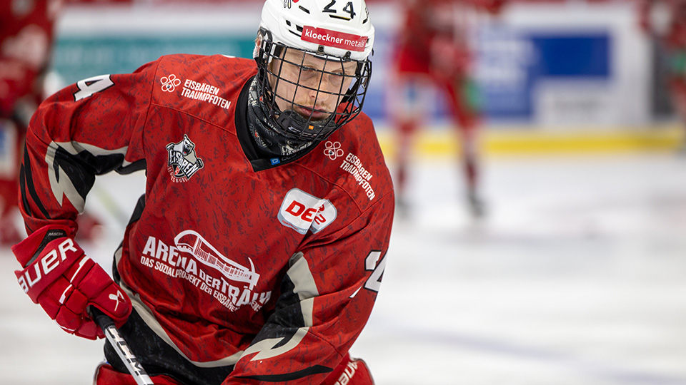Eisbären-Stürmer Lukas Heger 
