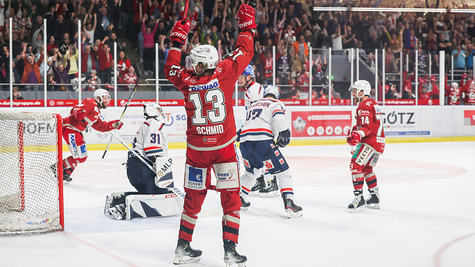 Eisbären Regensburg jubeln