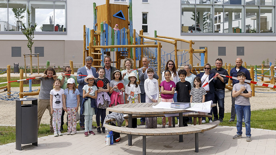 Eröffnung des Neuen Spielplatzes in der Guerickestraße in Regensburg