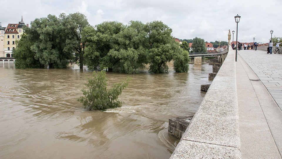 Hochwasser in Regensburg