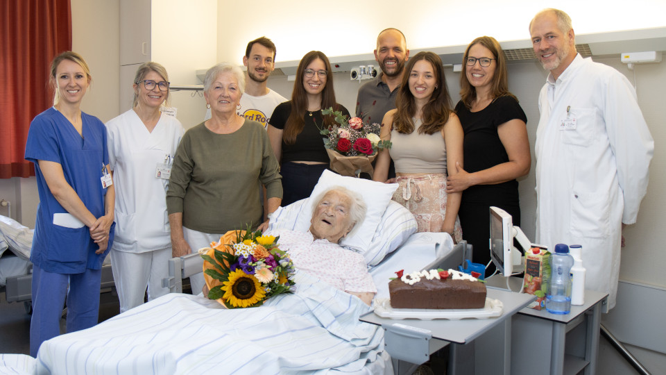 Geburtstagskind im Krankenhaus