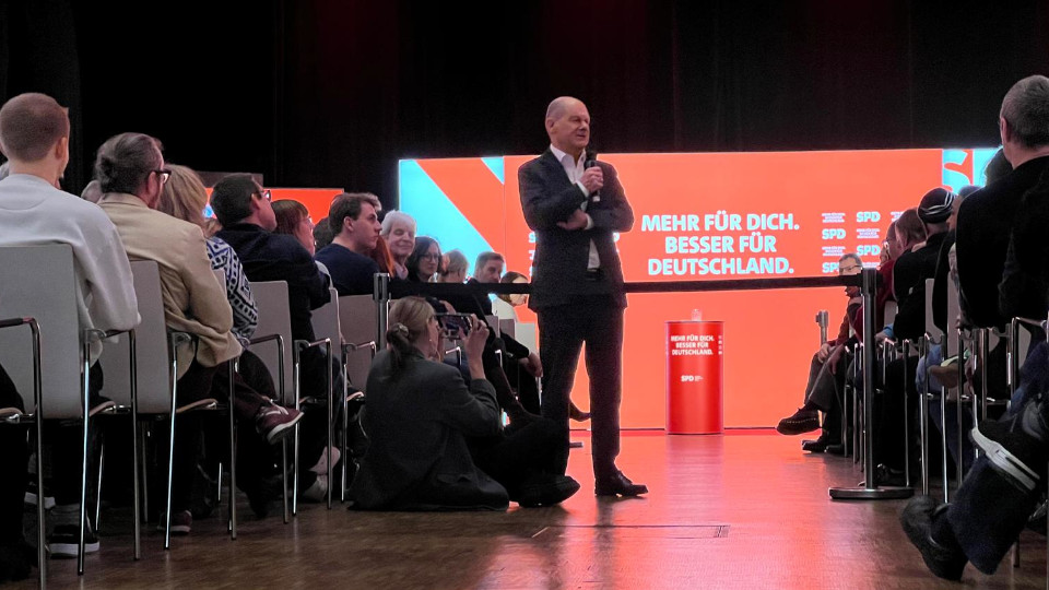 Bundeskanzler Olaf Scholz im marinaforum Regensburg
