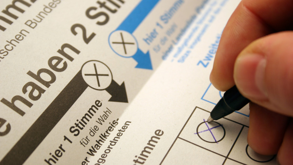 Symbolbild: Stimmzettel für die Bundestagswahl