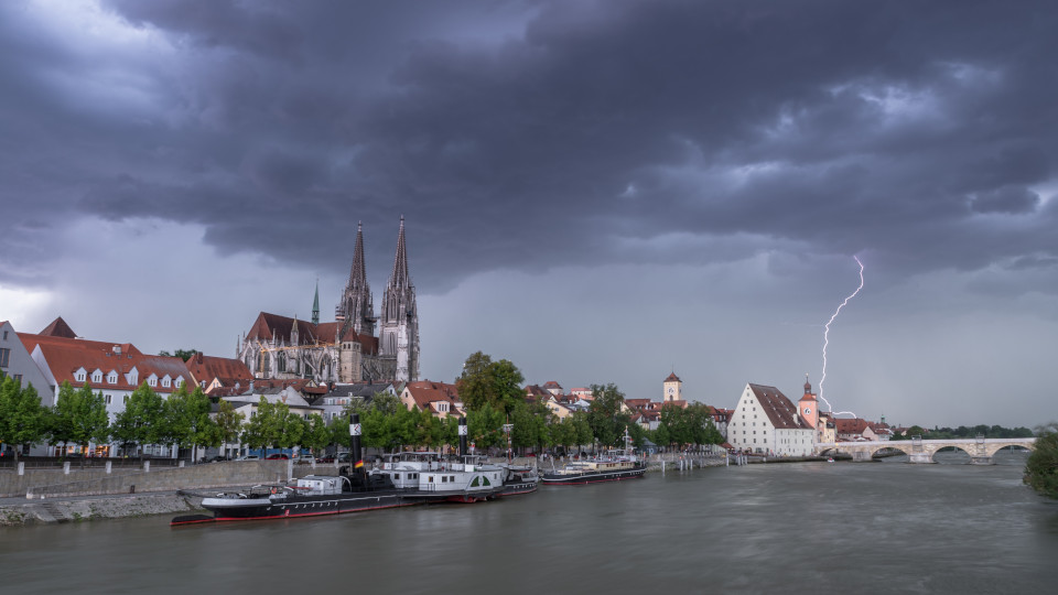 Gewitter in Regensburg