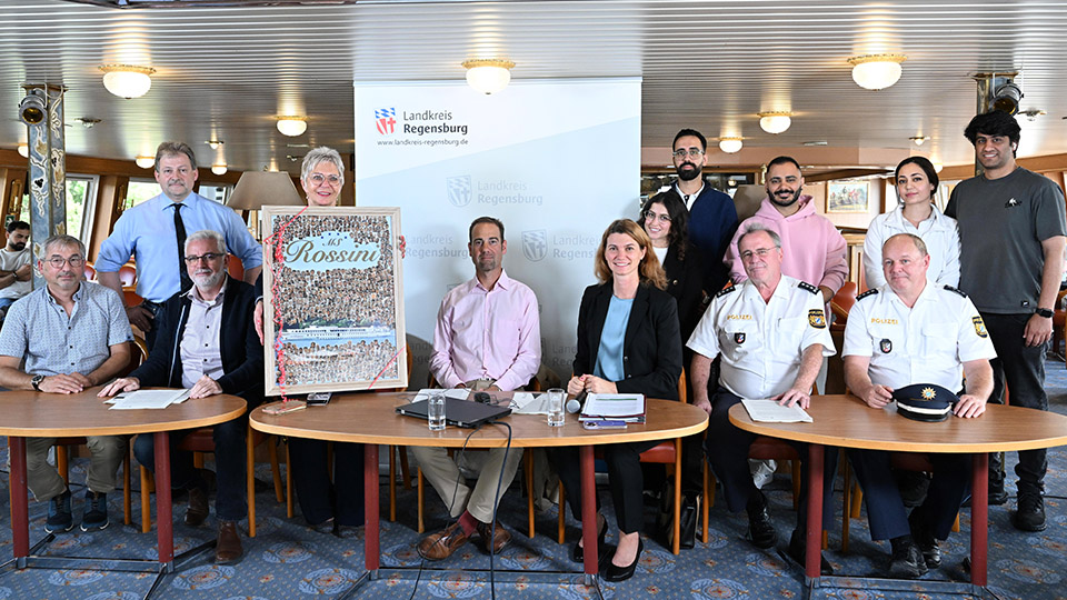 Pressekonferenz auf der MS Rossini