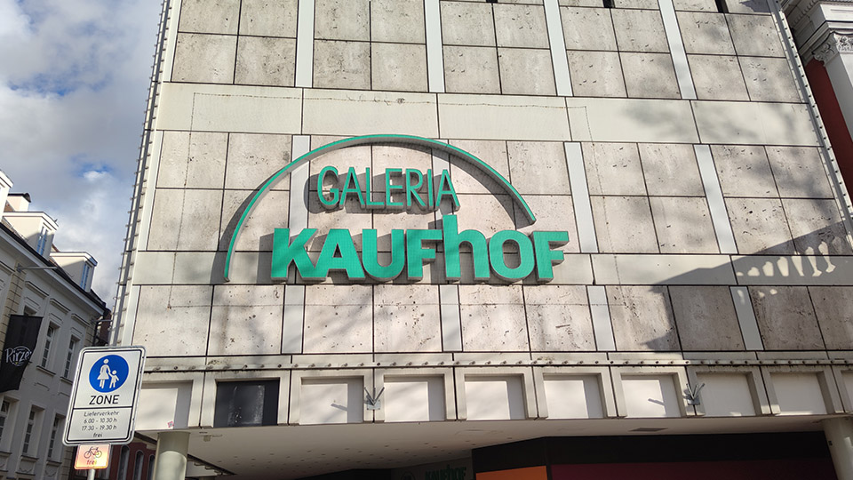 Galeria Kaufhof-Gebäude in Regensburg