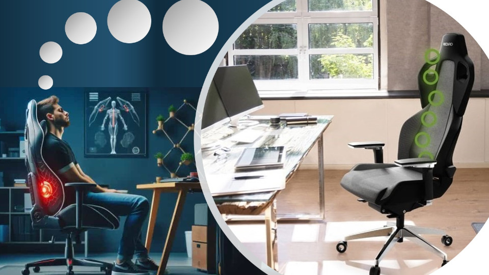 Symbolbild: Mann sitzt im Bürostuhl