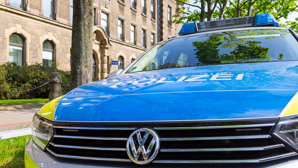 Streifenwagen der Polizei