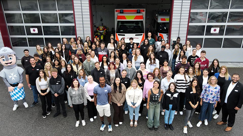 Neue Azubis der Johanniter Ostbayern