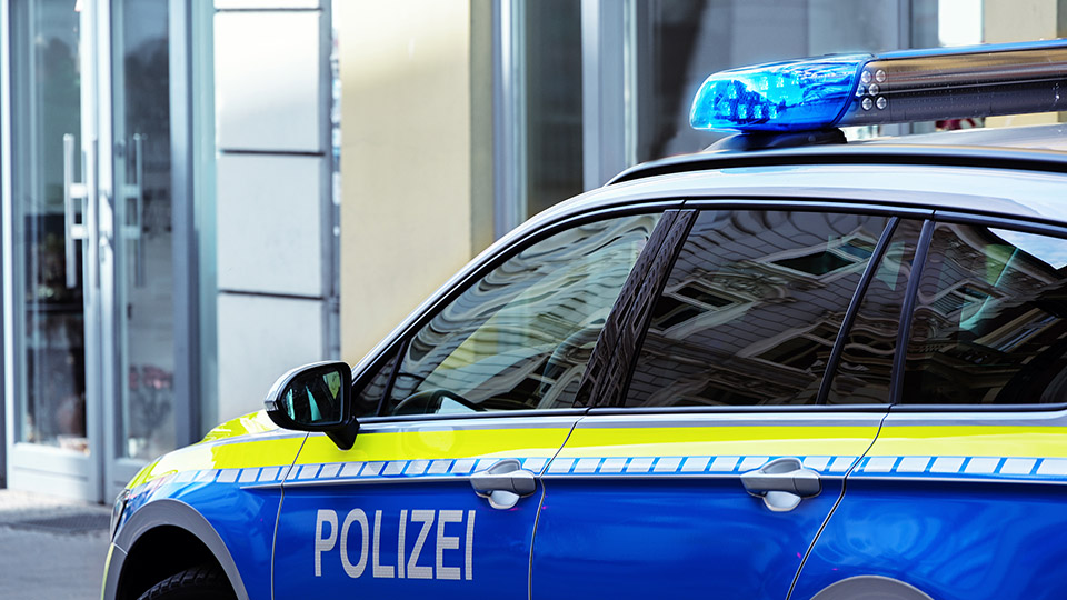Streifenwagen der Polizei