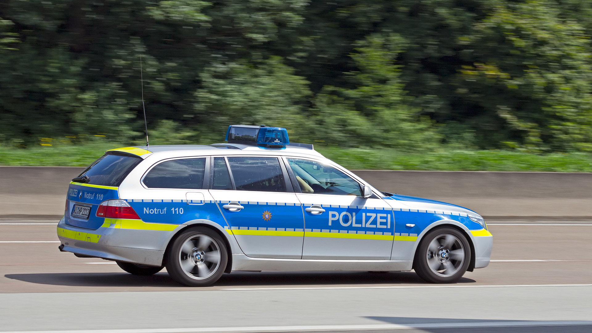 Streifenwagen der Polizei