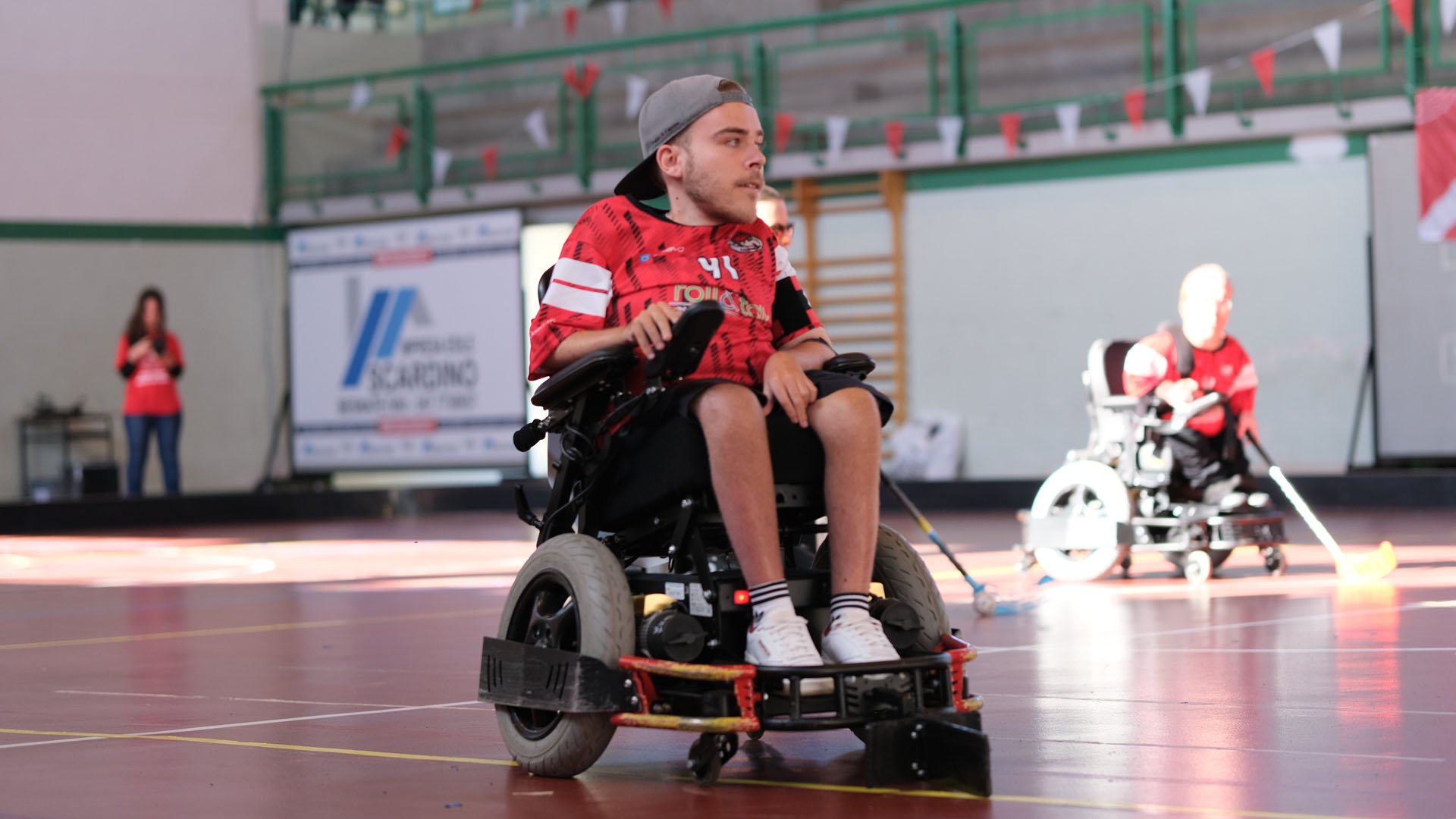 Nico Bayerl bim Powerchair-Hockey 