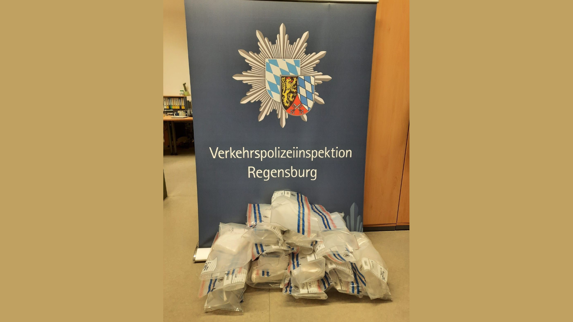 Sichergestelltes Methamphetamin