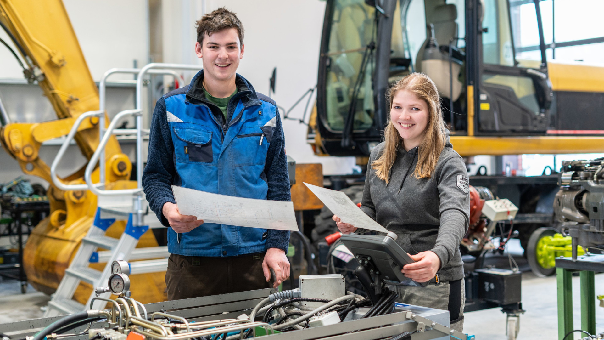 Mechatronik für Land- und Baumaschinen verbindet Mechanik, Elektronik und Digitalisierung