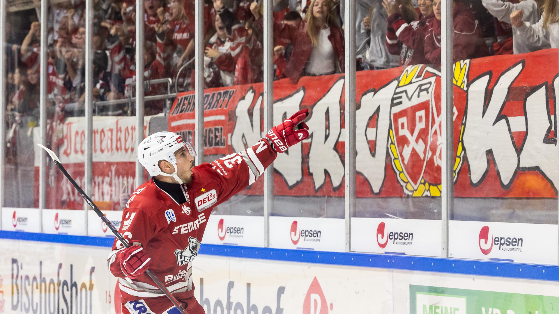 Eishockey Spieler auf dem Eis