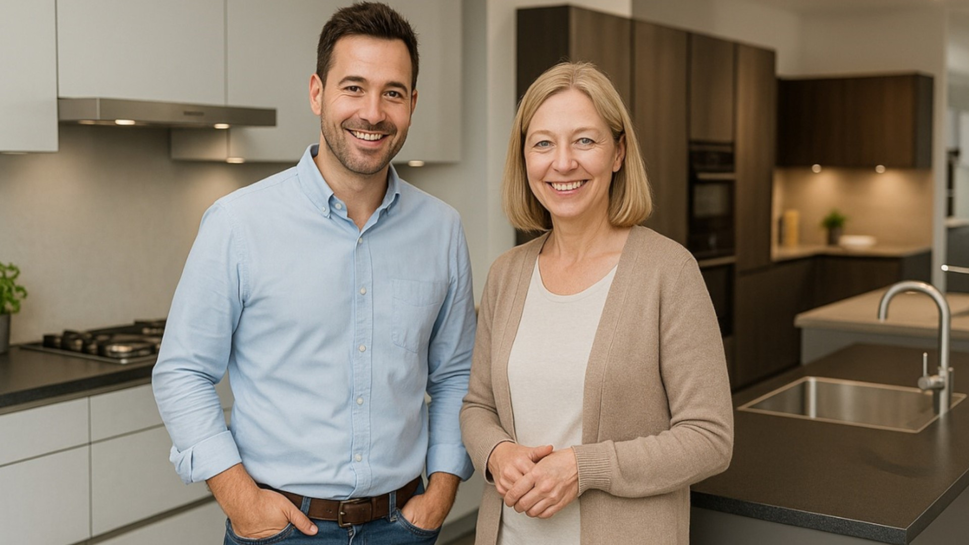 Symbolbild: Paar steht in der Küche