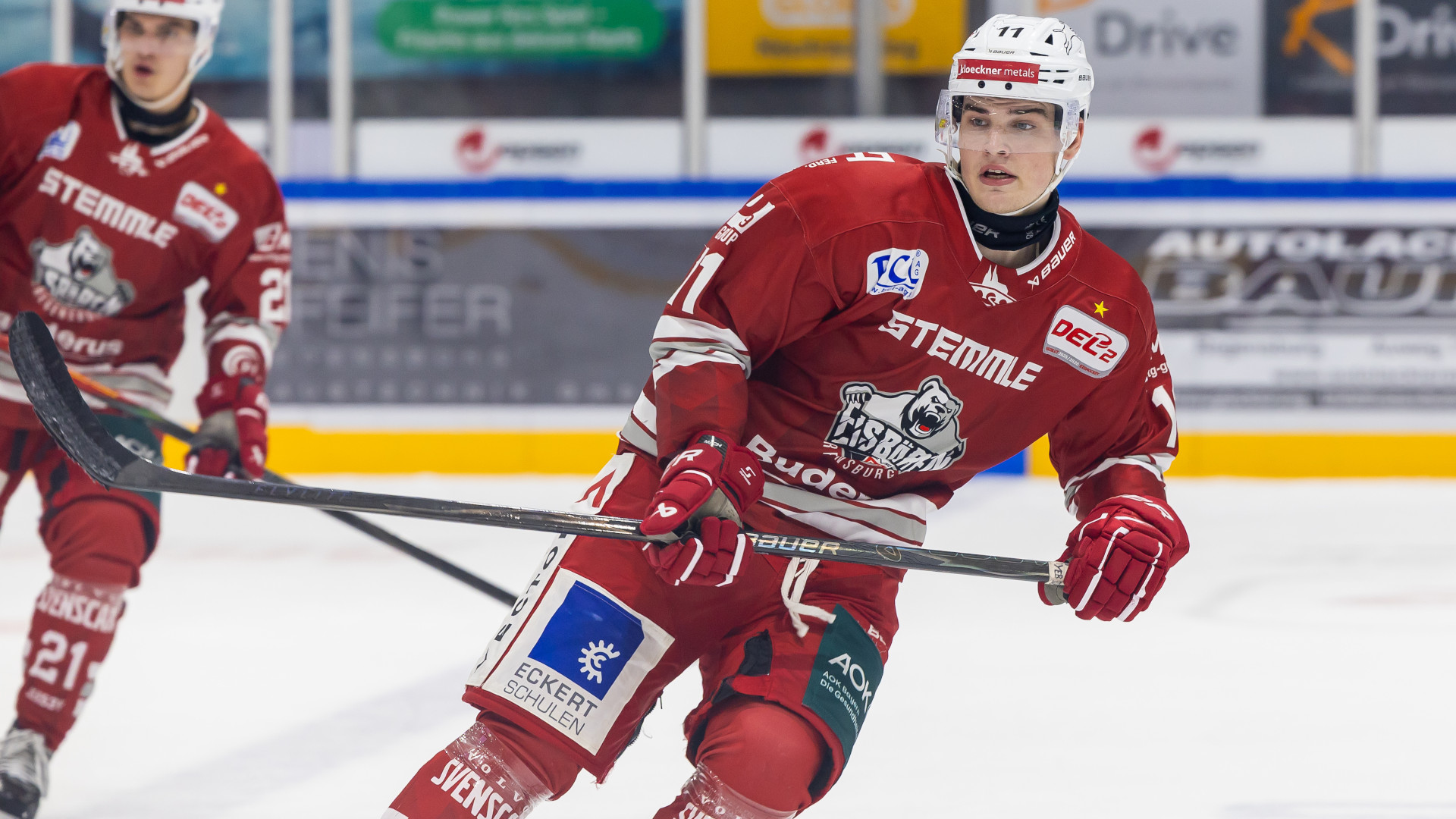 Eishockey Spieler auf dem Eis