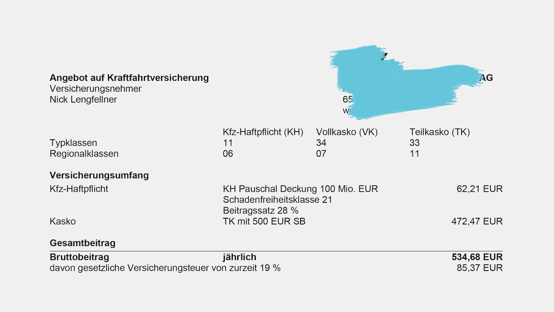 versicherungsbeitraege im check 1 546 euro differenz 1
