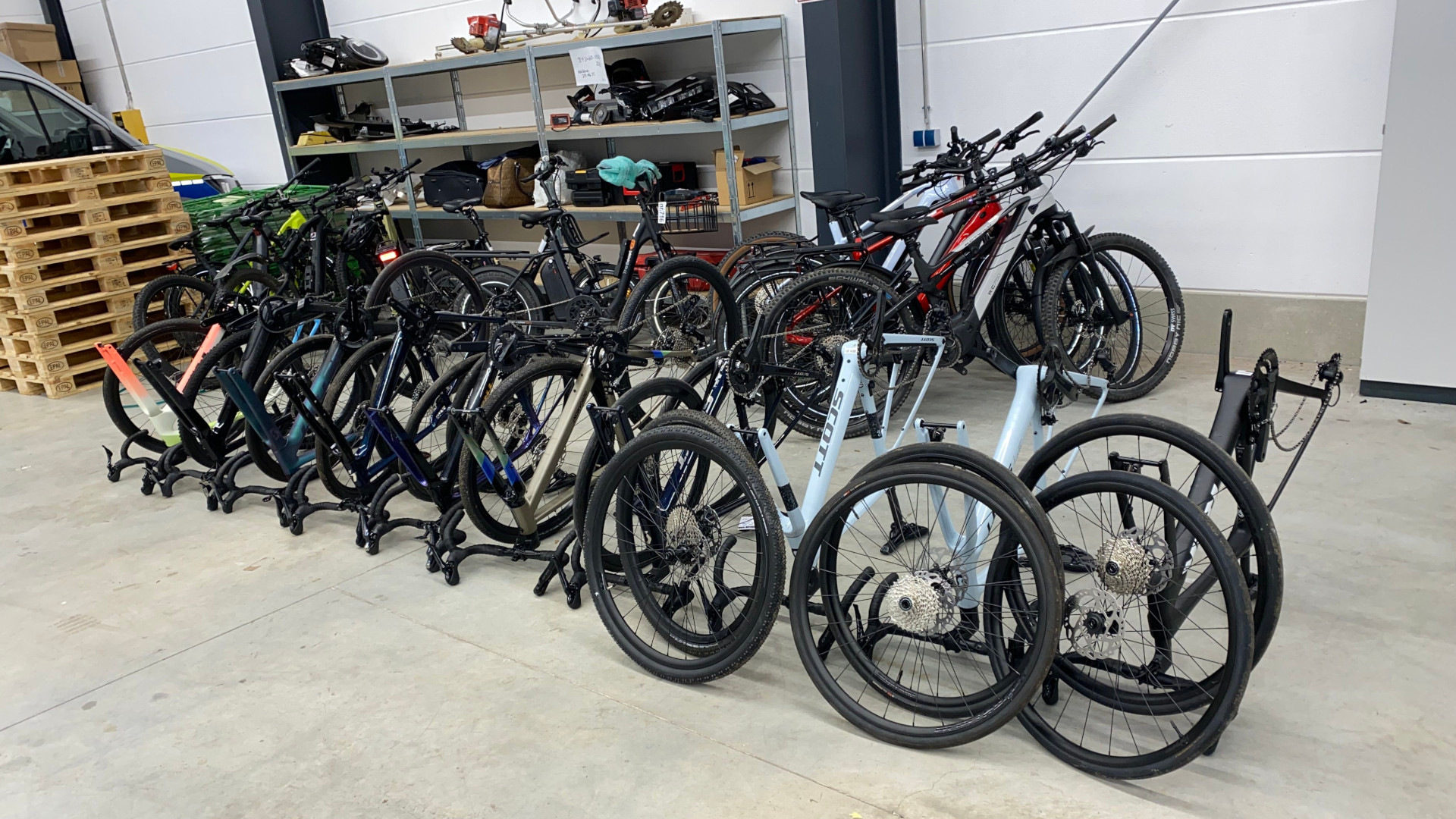 Sichergestellte Fahrräder