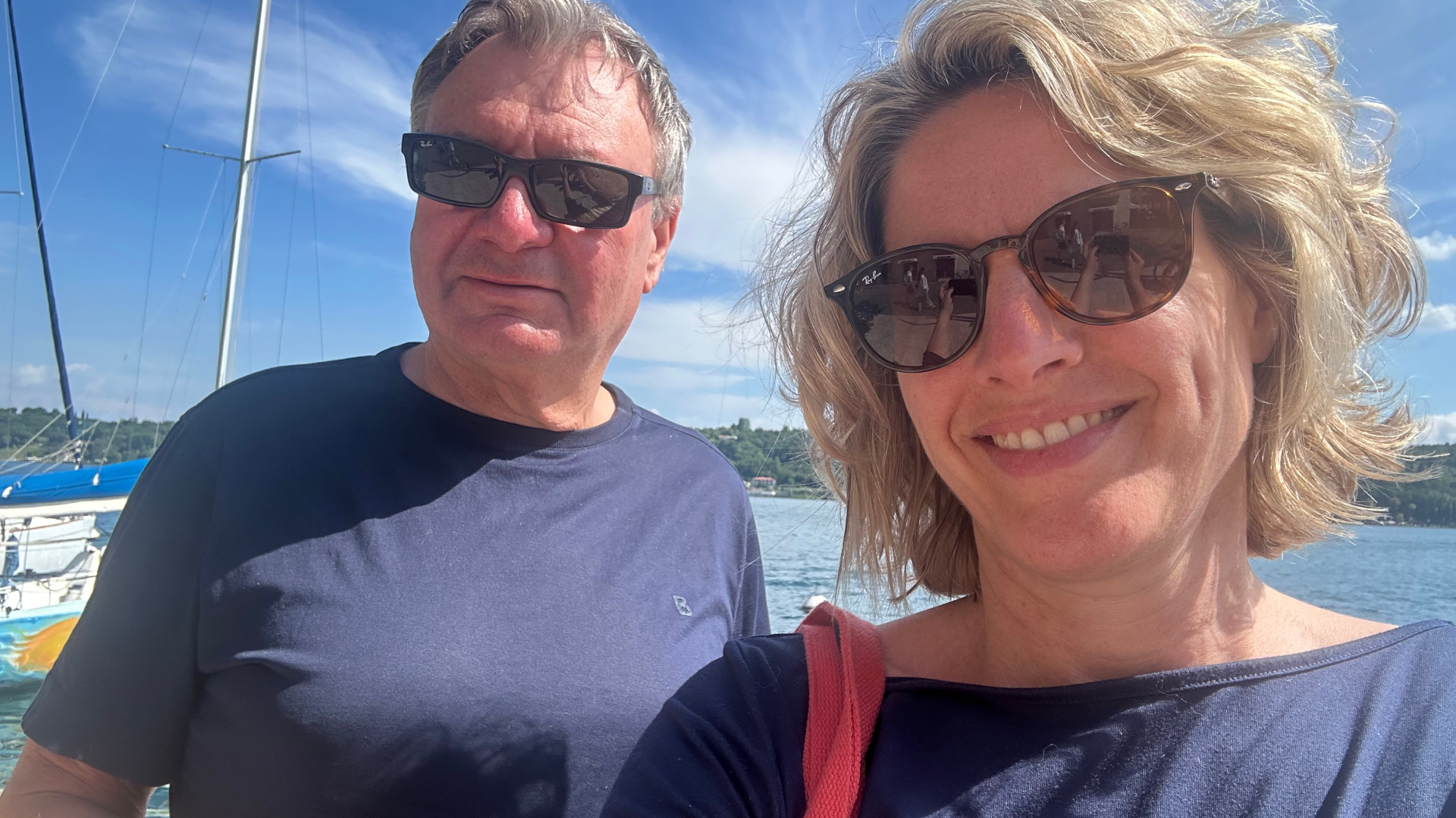 Dr. Astrid Freudenstein mit ihrem Mann im Urlaub