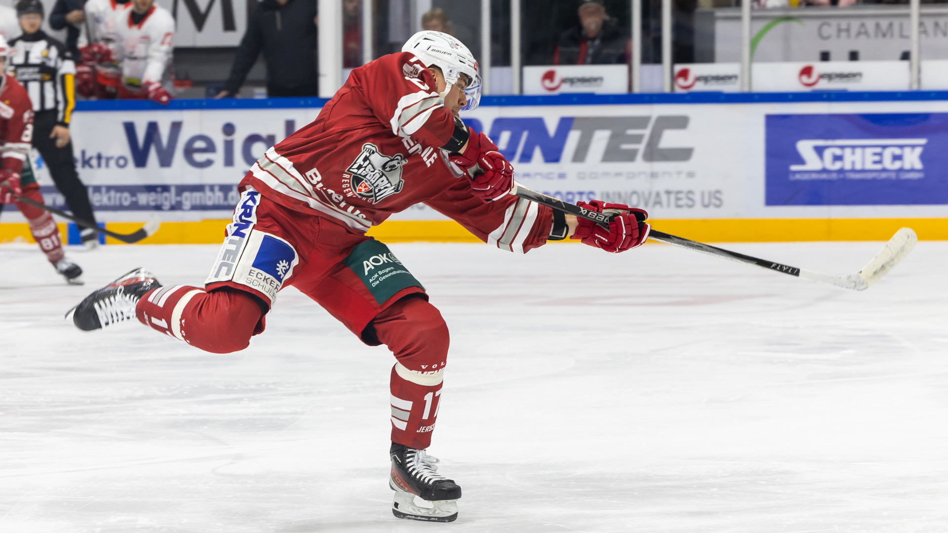 Eishockey Spieler auf dem Eis