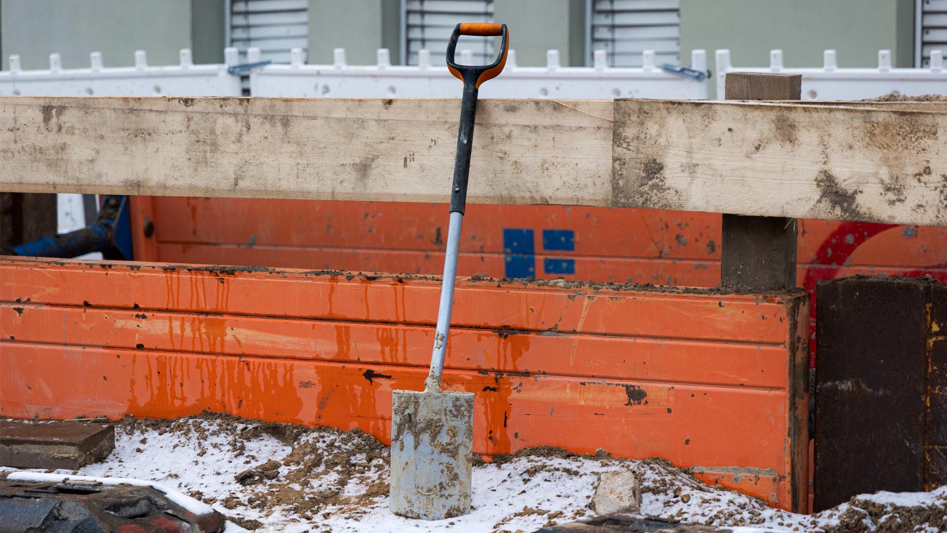 Bauarbeiten im Winter