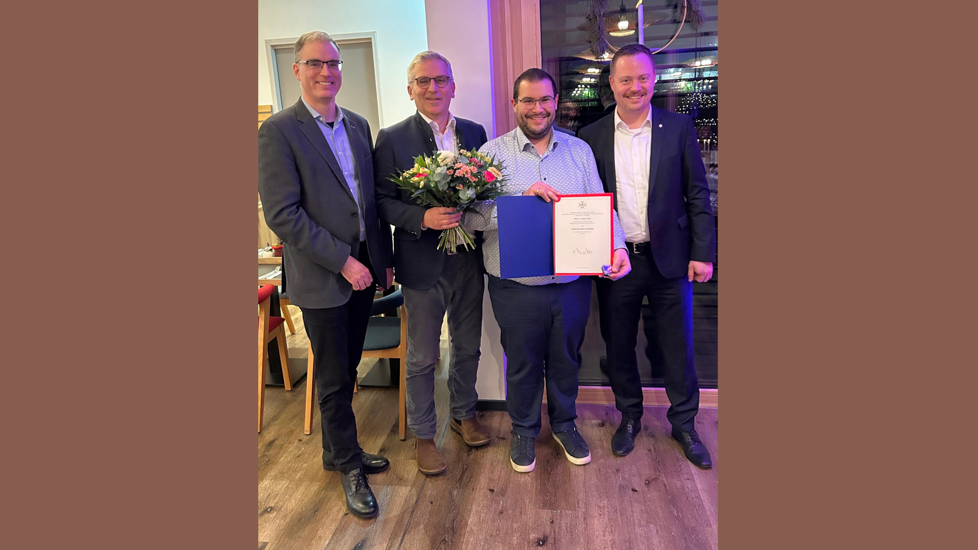 v.l.n.r.: Johannes von Erffa, Andreas Hautmann, Tobias Karl, Julian Müller